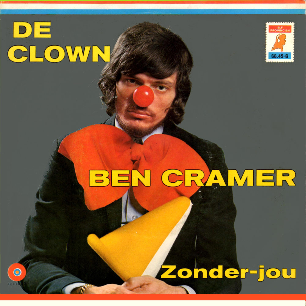 Album cover art for "De Clown" by Ben Cramer (NLD)