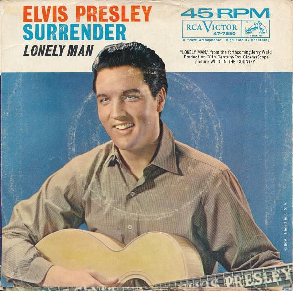 Album cover art for "Surrender" by Elvis Presley