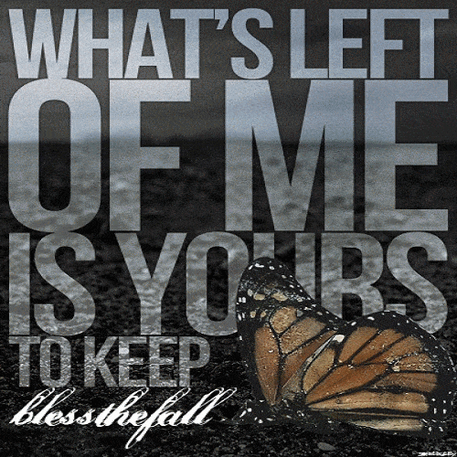 Album cover art for "What’s Left of Me" by blessthefall