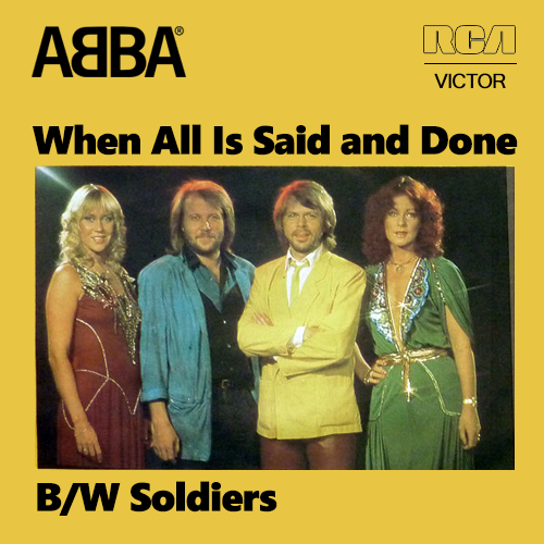 Album cover art for "When All Is Said and Done" by ABBA