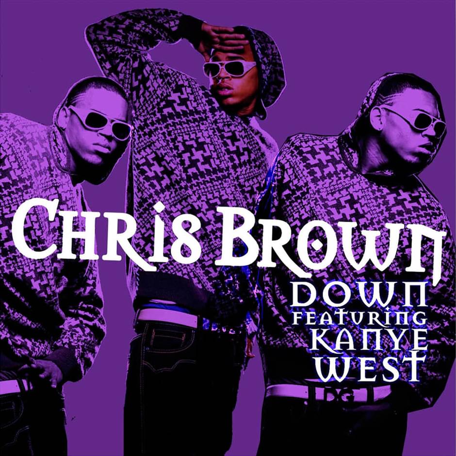 Album cover art for "Down" by Chris Brown & Kanye West