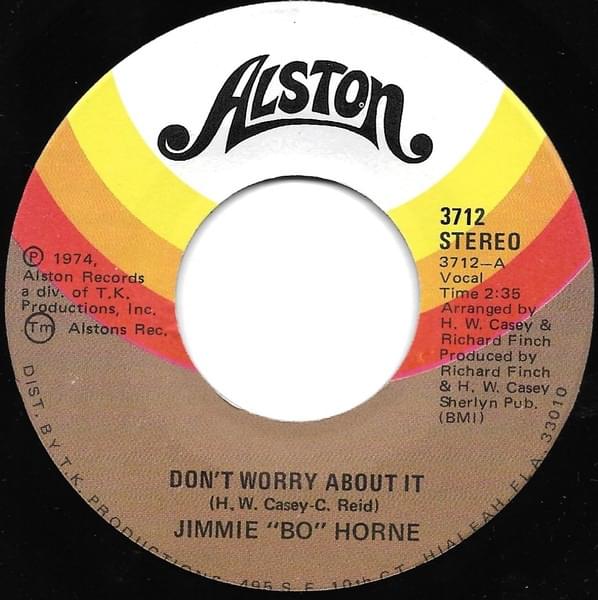 Album cover art for "Don’t Worry About It" by Jimmy “Bo” Horne