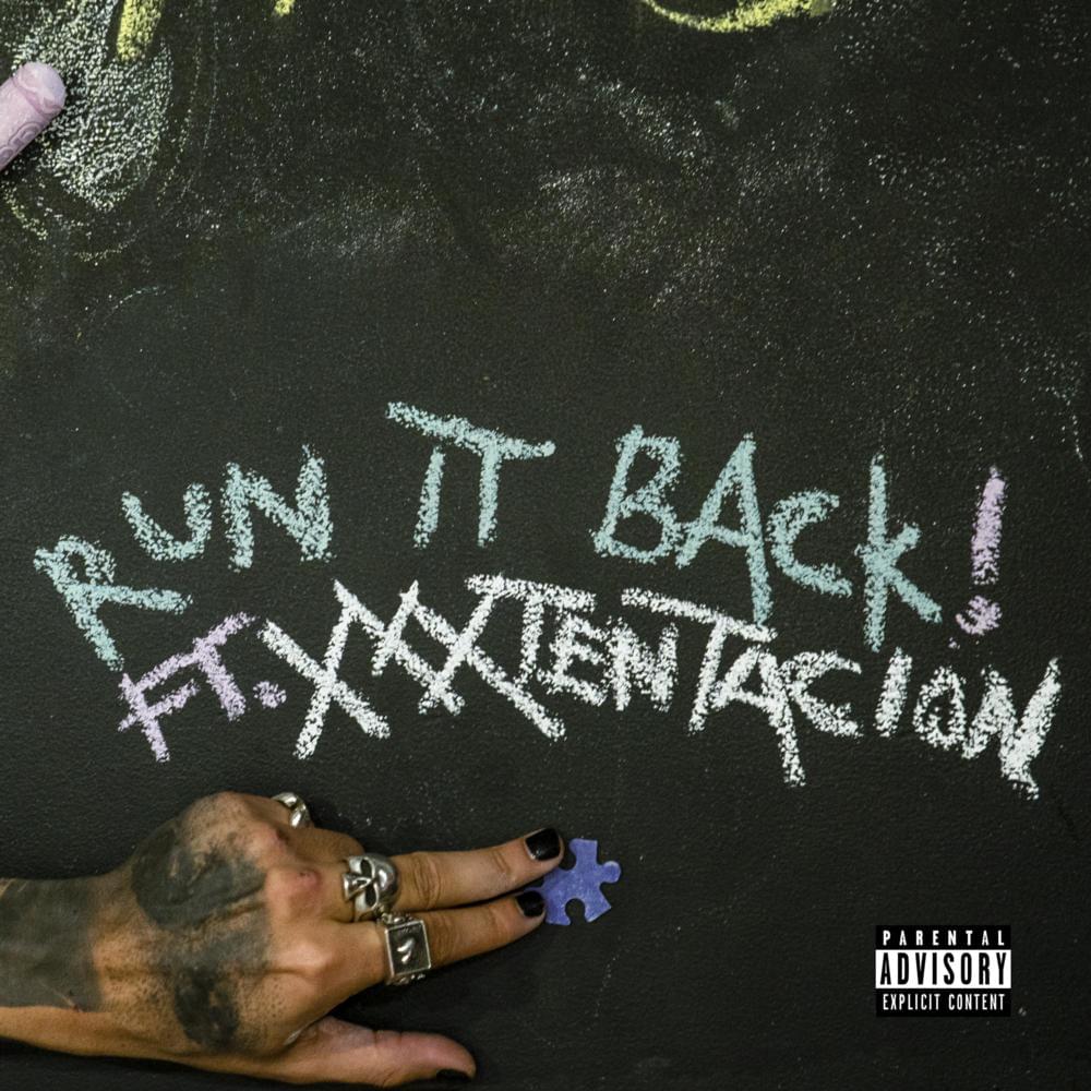 Album cover art for "Run It Back!" by XXXTENTACION