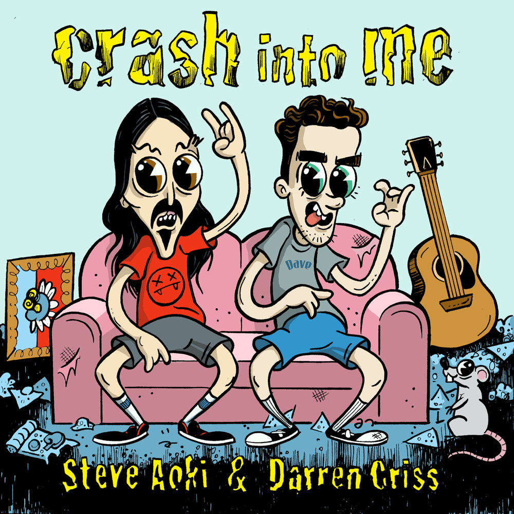 Album cover art for "Crash Into Me" by Steve Aoki