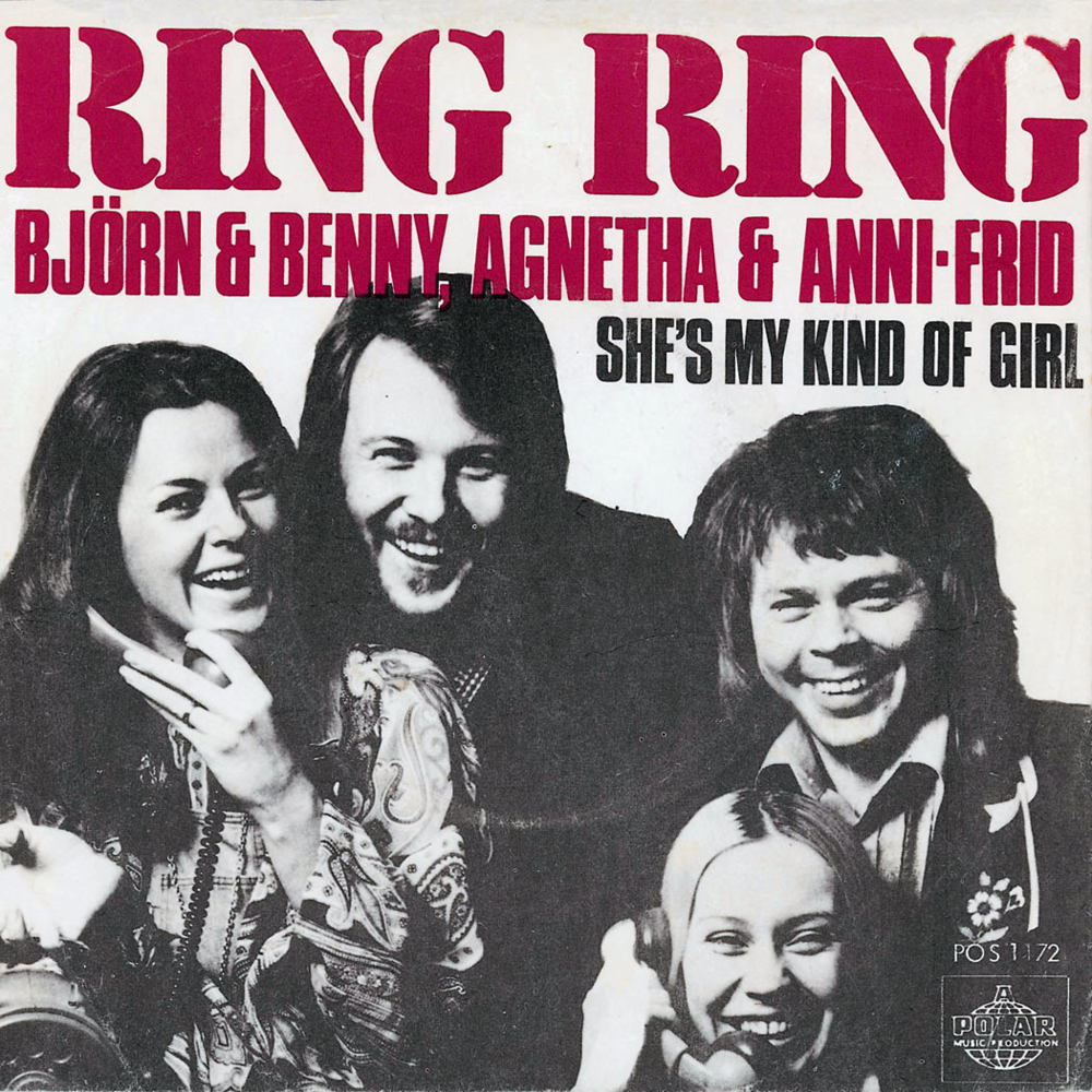 Album cover art for "Ring Ring" by ABBA