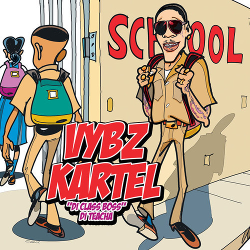 Album cover art for "School" by Vybz Kartel