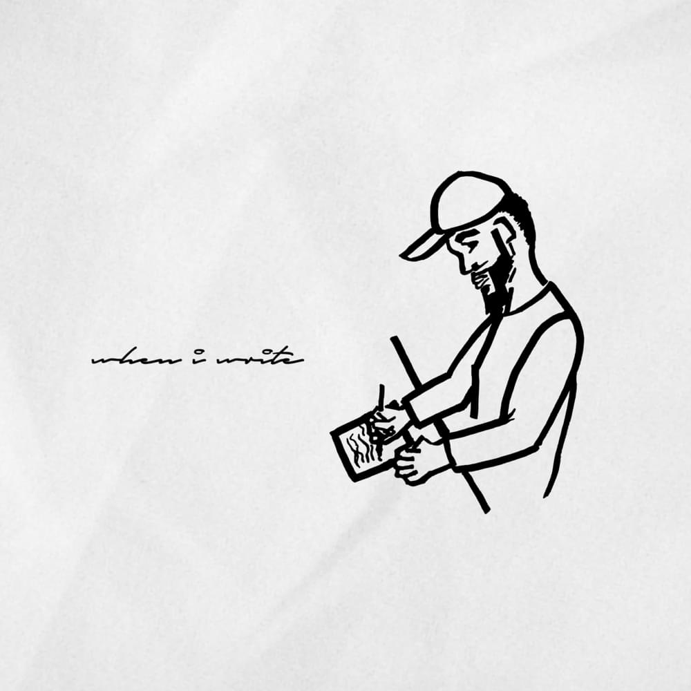 Album cover art for "When I Write" by Josiah Williams