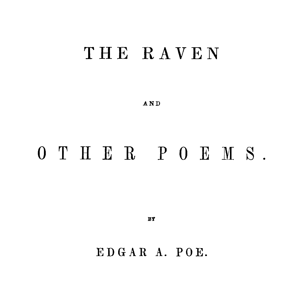 Album cover art for "Bridal Ballad" by Edgar Allan Poe