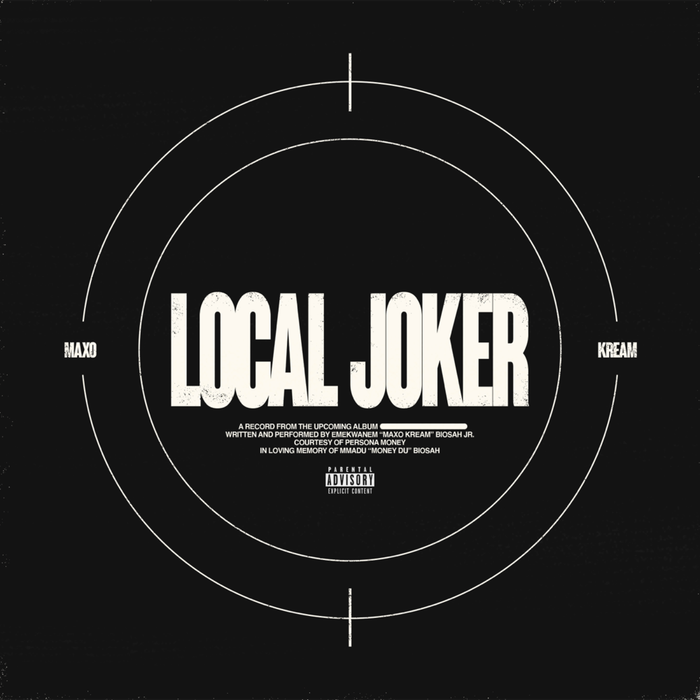 Album cover art for "LOCAL JOKER" by Maxo Kream