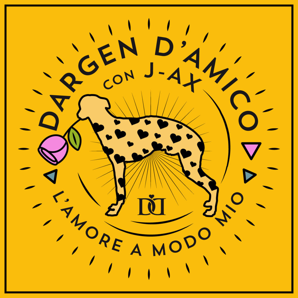 Album cover art for "L’amore a modo mio" by Dargen D’Amico & J-Ax