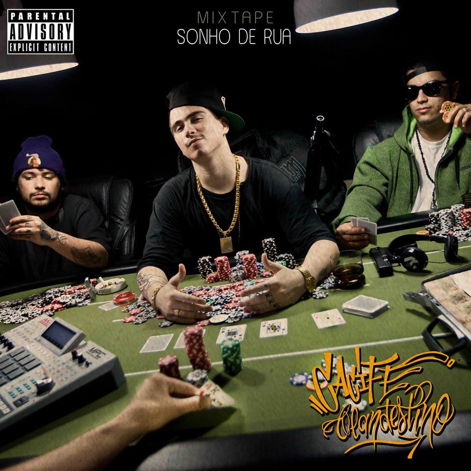Album cover art for "Sonho de Rua" by Cacife Clandestino
