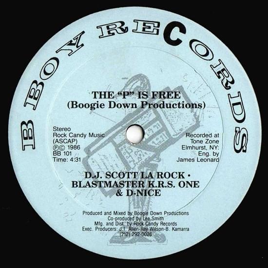 Album cover art for "The P Is Free" by Boogie Down Productions
