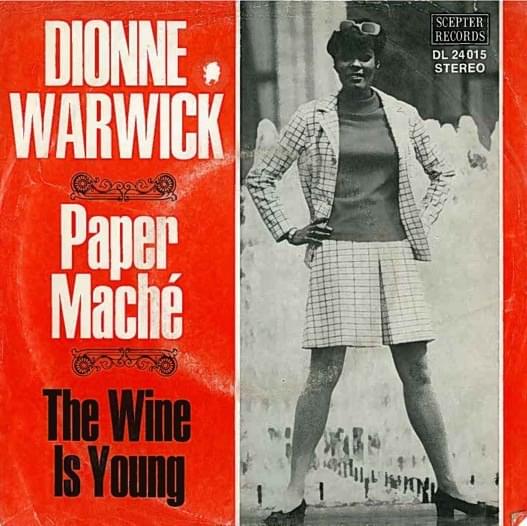 Album cover art for "Paper Maché" by Dionne Warwick