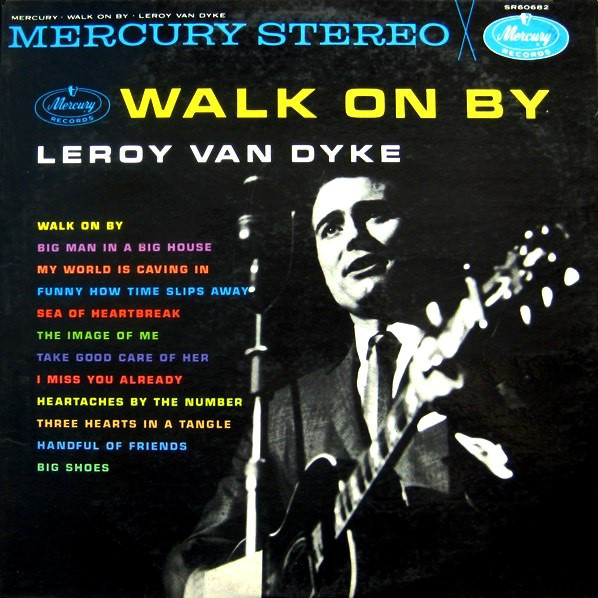 Album cover art for "Walk on By" by Leroy Van Dyke