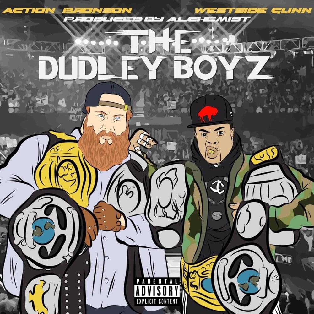 Album cover art for "Dudley Boyz" by Westside Gunn & Action Bronson