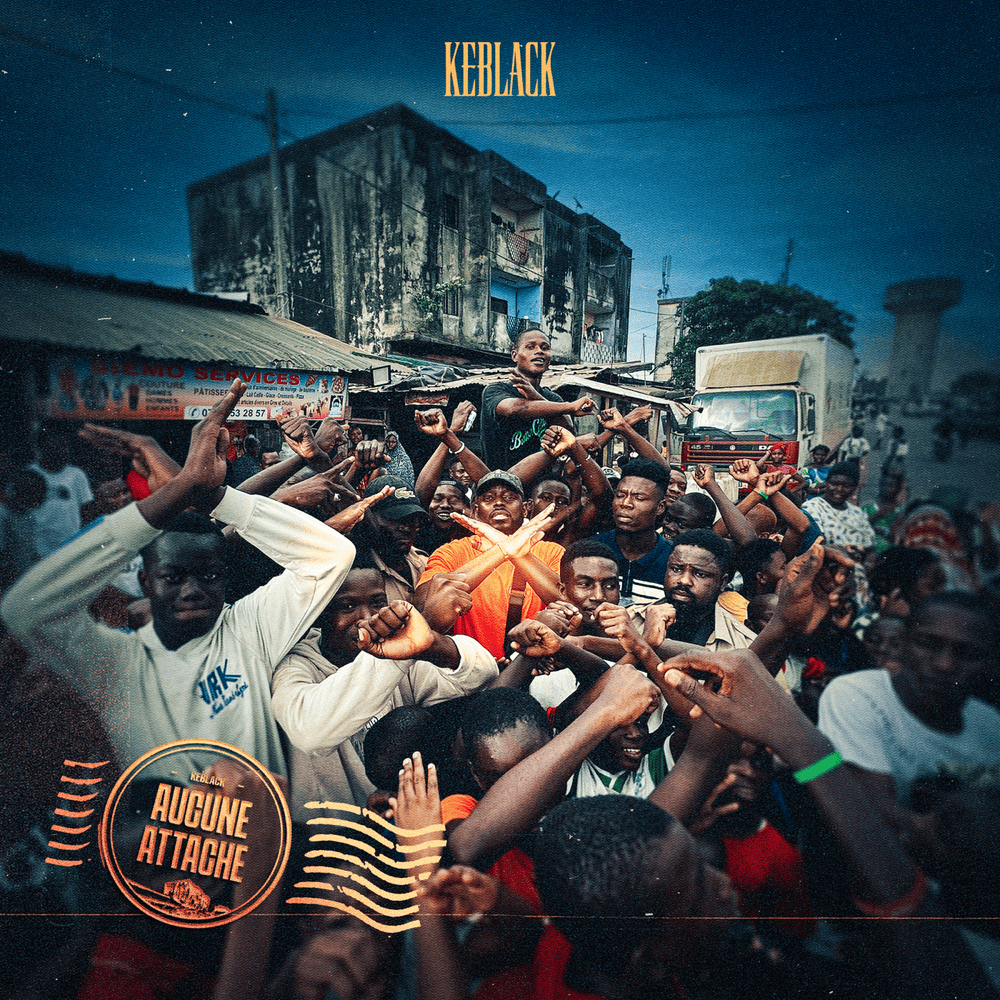 Album cover art for "Aucune attache" by KeBlack