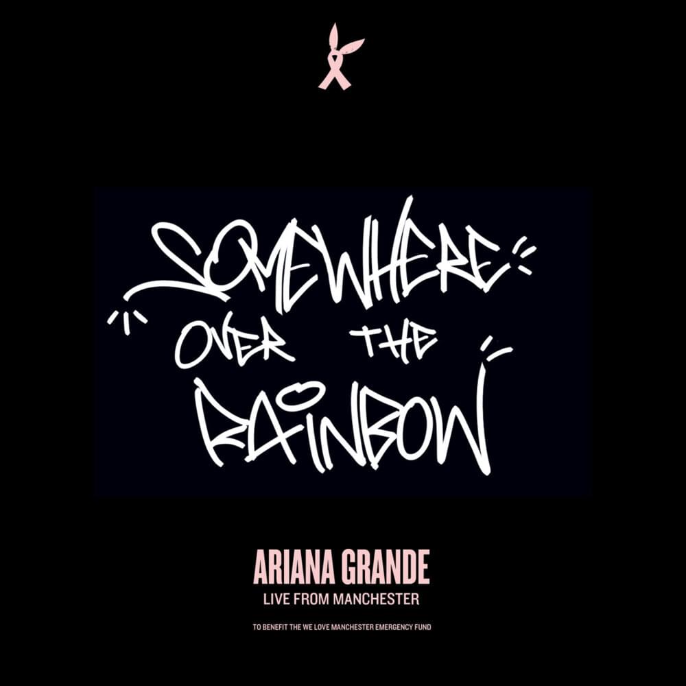 Album cover art for "Ariana Grande - Somewhere Over the Rainbow (Live from Manchester) (Tradução em Português)" by Genius Brasil Traduções