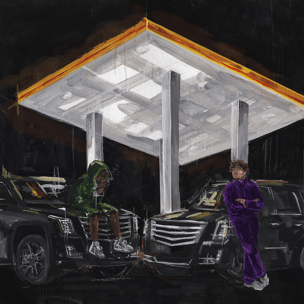 Album cover art for "SUVs (Black on Black)" by Jack Harlow