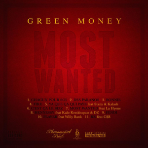 Album cover art for "On Fire" by Green Money