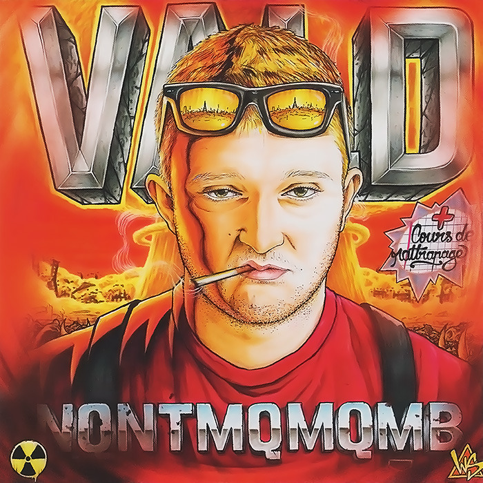 Album cover art for "NQNTMQMQMB + Cours de rattrapage [Livret]" by Vald