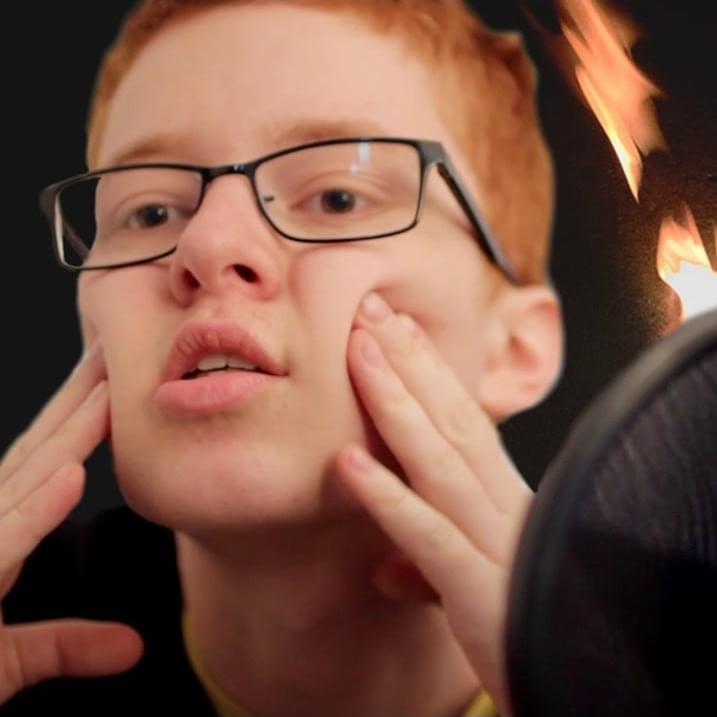 Album cover art for "Just Fine - Spookyghostboy" by Cavetown