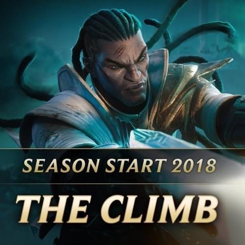 Album cover art for "The Climb" by League of Legends
