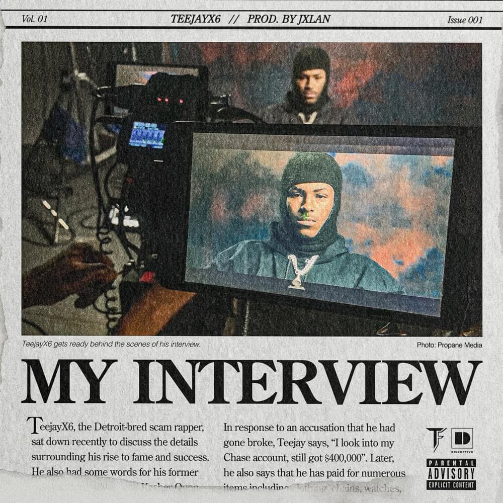 Album cover art for "My Interview" by Teejayx6