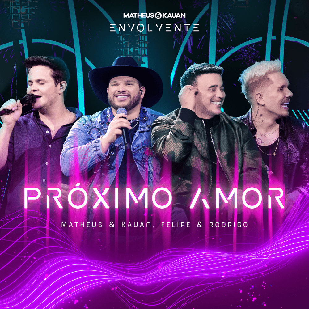 Album cover art for "Próximo Amor (Ao Vivo)" by Matheus & Kauan