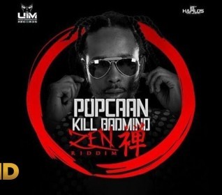 Album cover art for "Kill Badmind" by Popcaan