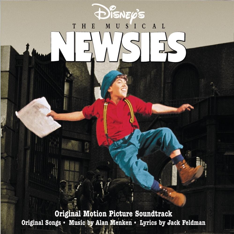 Album cover art for "Seize the Day" by David Moscow & Newsies Ensemble (Film)