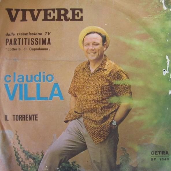 Album cover art for "Vivere" by Claudio Villa
