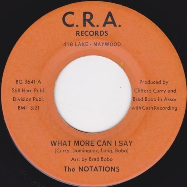What More Can I Say by The Notations