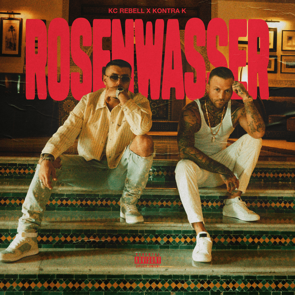 Album cover art for "Rosenwasser" by KC Rebell