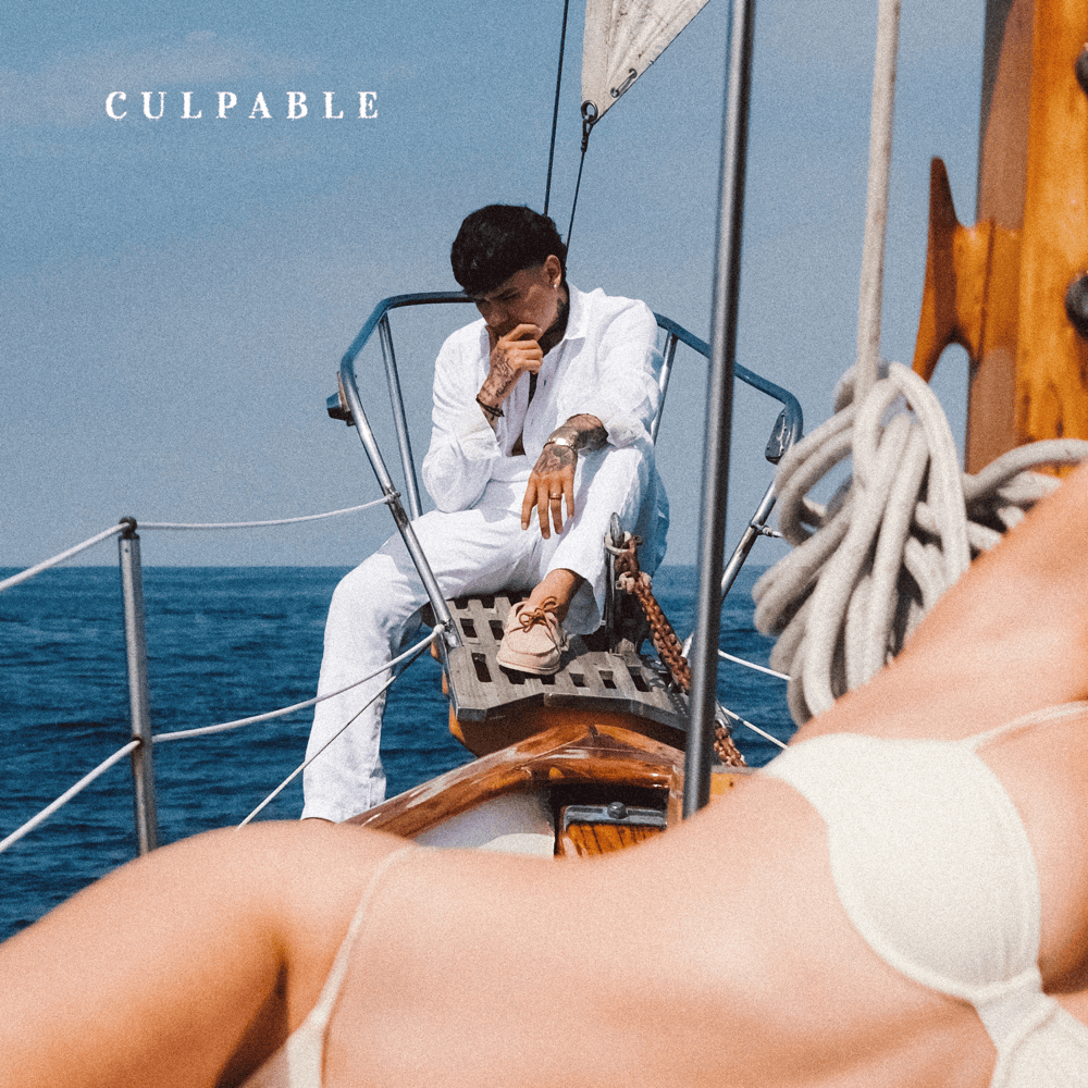 Album cover art for "Culpable" by Junior H
