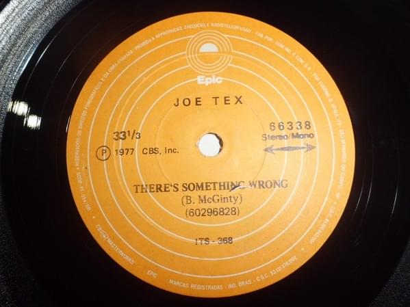 Album cover art for "There’s Something Wrong" by Joe Tex