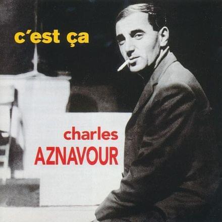 Album cover art for "Tu étais trop jolie" by Charles Aznavour