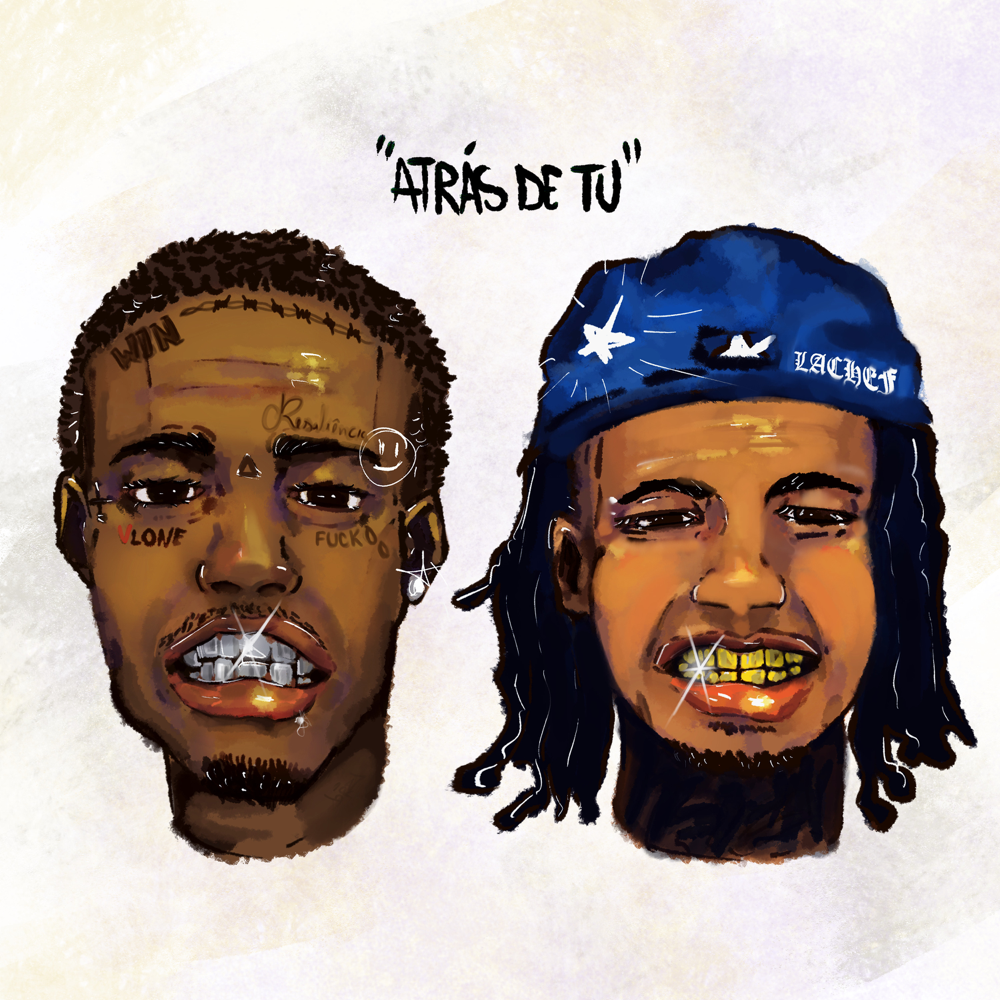 Album cover art for "Atrás de Tu" by Derek
