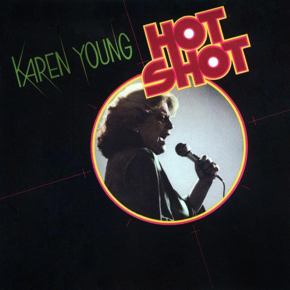 Album cover art for "Hot Shot" by Karen Young (Disco)