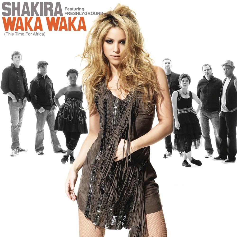 Album cover art for "Shakira - Waka Waka (This Time for Africa) ft. Freshlyground (Tradução em Português)" by Genius Brasil Traduções