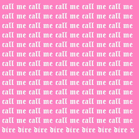 Album cover art for "CALL ME" by ghostholding