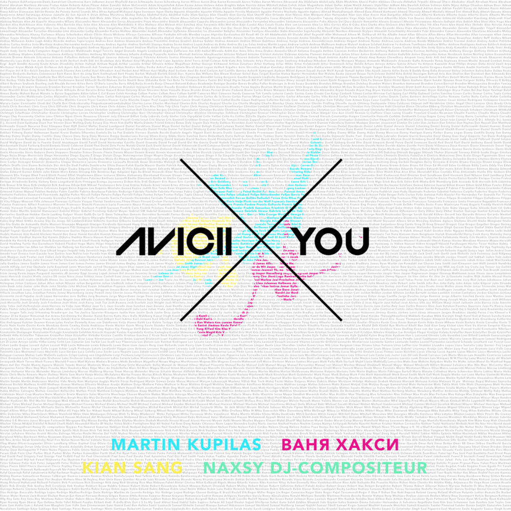 Album cover art for "X You" by Avicii