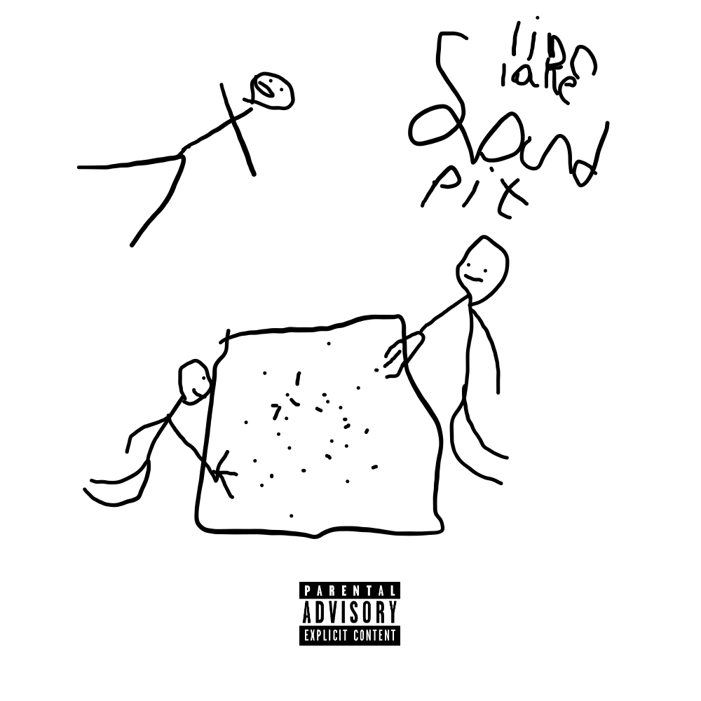 Album cover art for "Sand Pit" by OCTOBERSFULLMOON