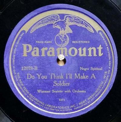Album cover art for "Do You Think I’ll Make A Soldier" by Wiseman Sextette