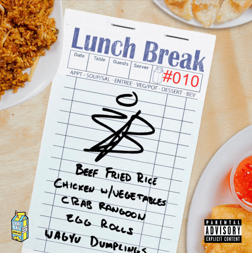 Album cover art for "Lunch Break Freestyle" by Benji Blue Bills
