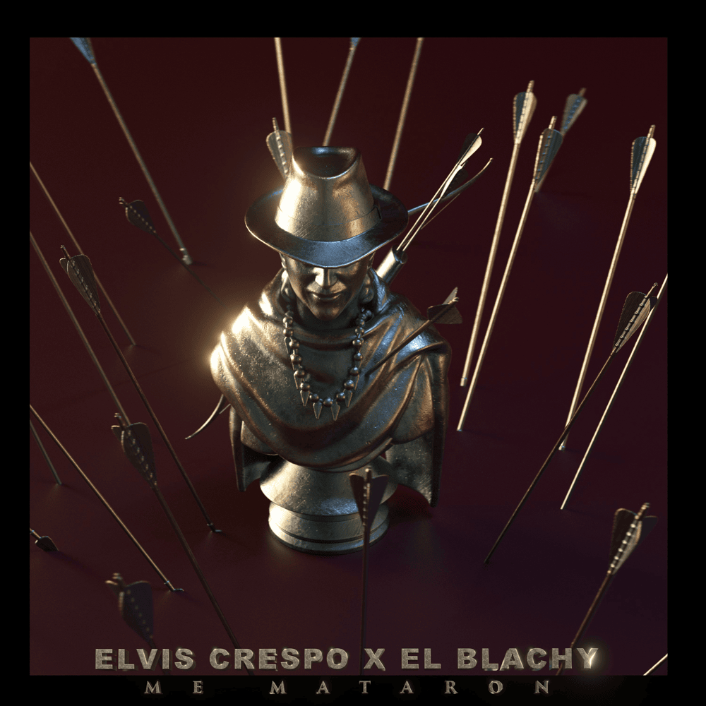 Album cover art for "Me Mataron" by Elvis Crespo