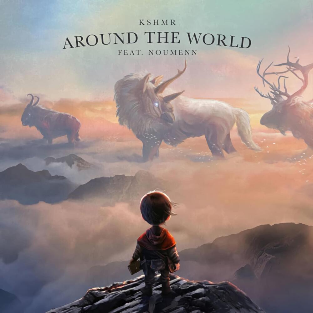 Album cover art for "Around The World" by KSHMR & NOUMENN