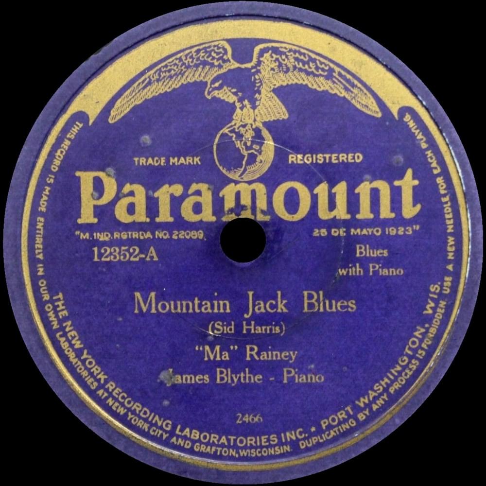 Album cover art for "Mountain Jack Blues (Take 3)" by Ma Rainey