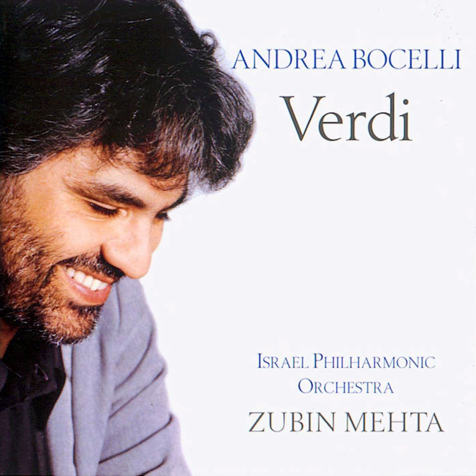 Album cover art for "Celeste Aida" by Andrea Bocelli