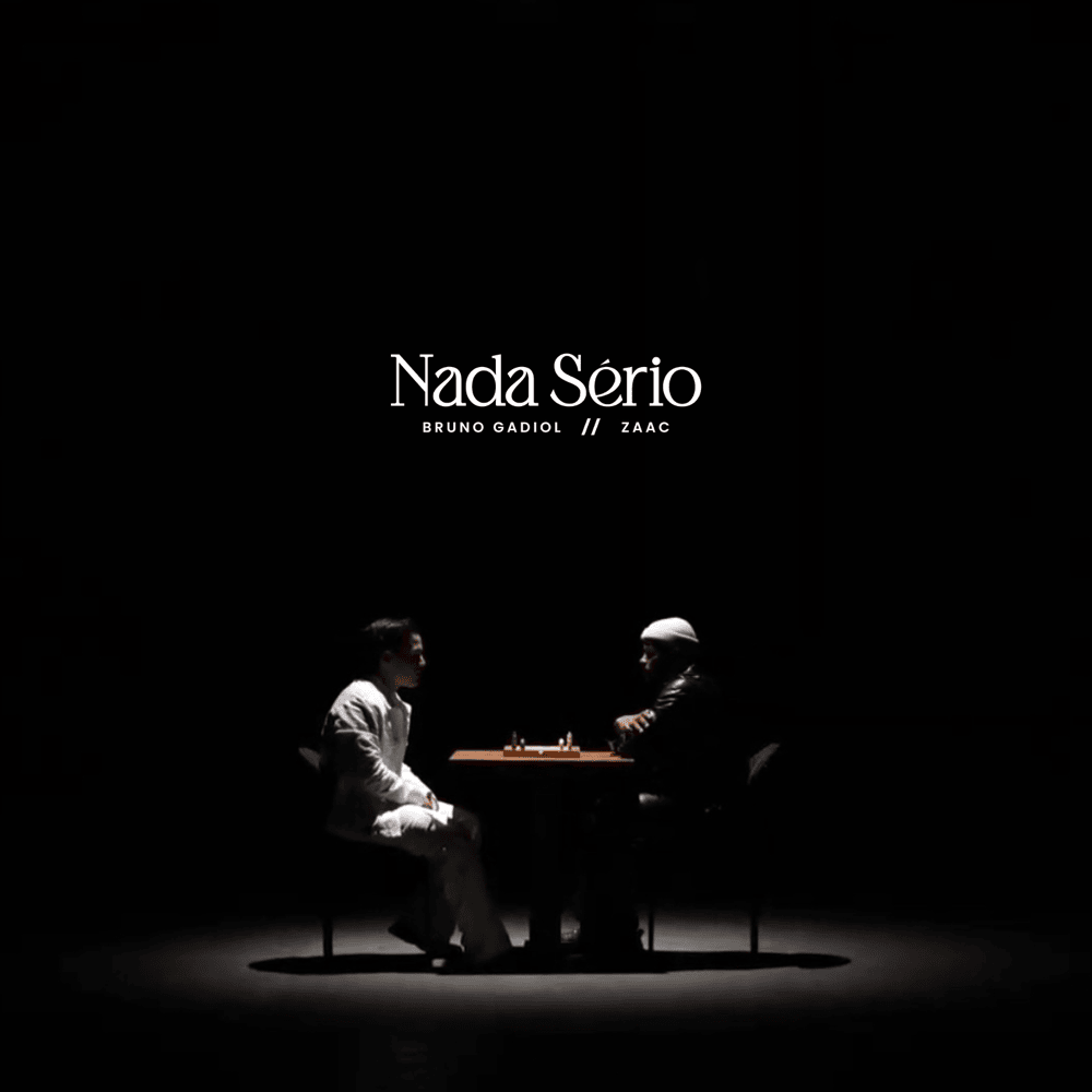Album cover art for "nada sério" by Bruno Gadiol