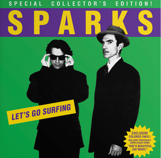 Album cover art for "Let’s Go Surfing" by Sparks